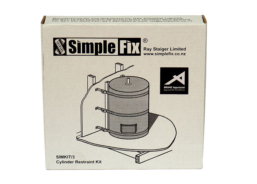 3 Strap Seismic Cylinder Restraint Kit (SIMKIT) Simplefix