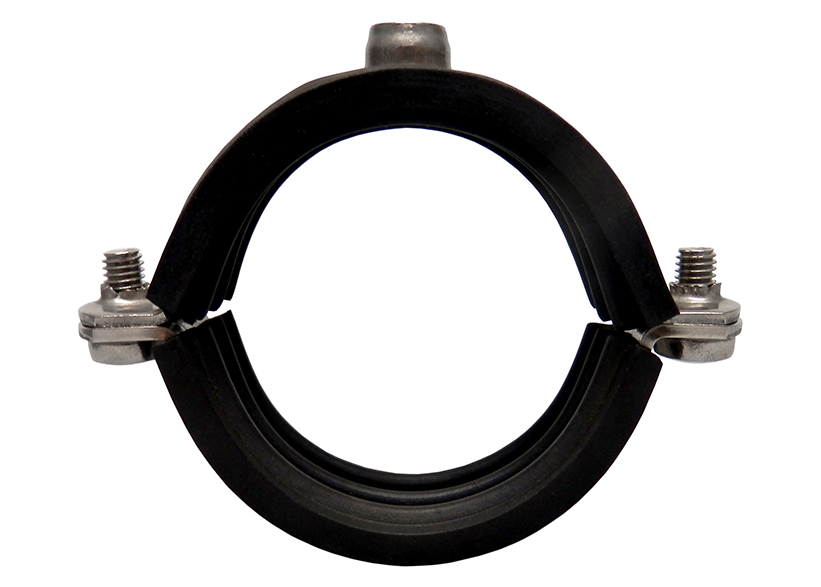 Stainless Pressed Rubber Lined Pipe Clamps Simplefix